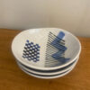 Highland Stoneware Hand Painted Lidded Bowl ‘Birds’