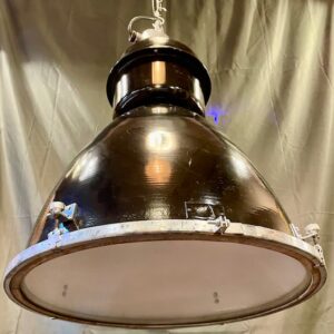 Large Industrial Black Refurbished Factory Pendants