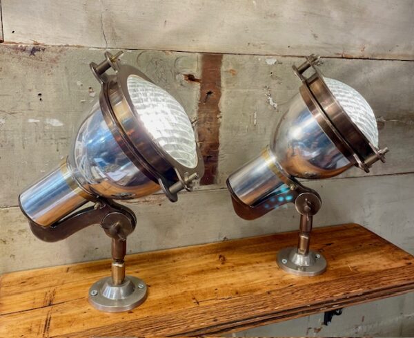 Retro Style Steel & Copper Spot Lamp