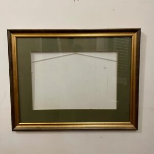 Antique Gold Picture Frame Glazed