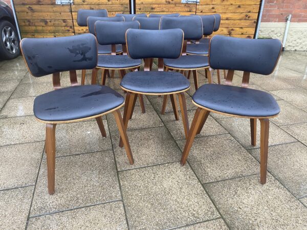 Scandi Style Ply & Vinyl Dining Chairs
