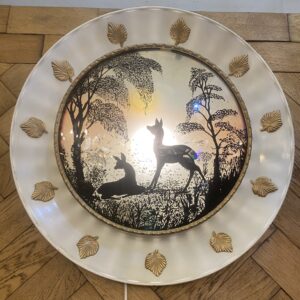 Vintage Painted Tinware 'Bambi' Wall Light