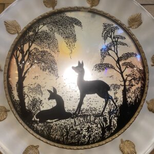 Alternative view of Vintage Painted Tinware 'Bambi' Wall Light