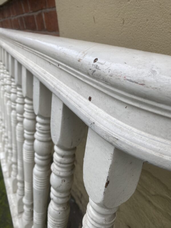 Victorian Painted Handrail Spindles & Baserail