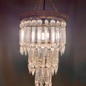 Early 20th Century French Waterfall Chandelier