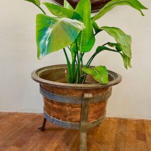 Alternative view of Early 20th Century Dutch Copper & Steel Planter