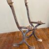 Victorian Cast Iron Bench Ends With Simple Design