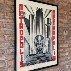 Vintage Style Framed Poster ‘Metropolis’ Larger