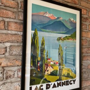 Vintage Style Framed Poster 'Lac D'Annecy'