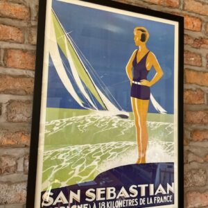 Vintage Style Framed Poster ‘San Sebastian’