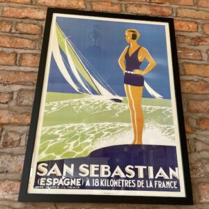 Alternative view of Vintage Style Framed Poster 'San Sebastian'
