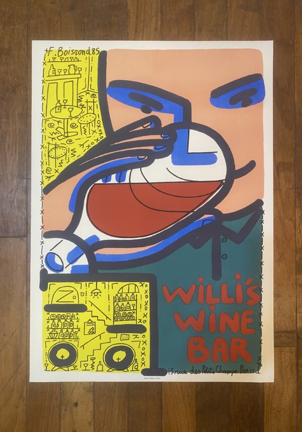 Vintage Style Poster 'Willies Wine Bar'