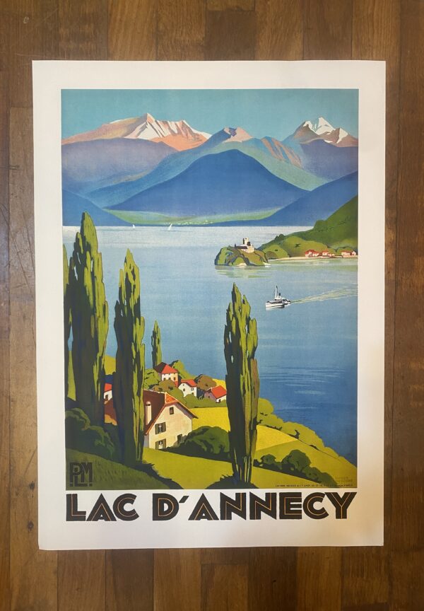 Vintage Style Poster 'Lac D'Annecy'