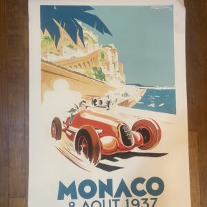 Vintage Style Poster ‘Monaco 8 Aout 1937’ Larger