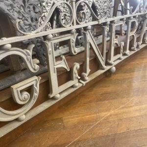 Victorian Wrought Iron Shop Sign ‘General Draper’ Victorian Wrought Iron Shop Sign 'General Draper'