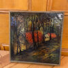 French Hand Painted Set Of Five Plates