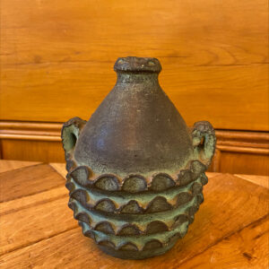 Mid Century Etruscan Style Textured Urn