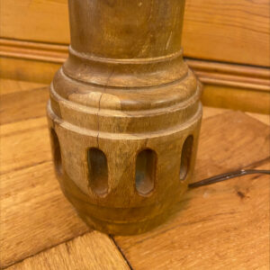 Alternative view of Antique Hand Carved Wood Lamp Base