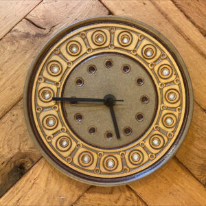 Mid Century Studio Pottery Wall Clock