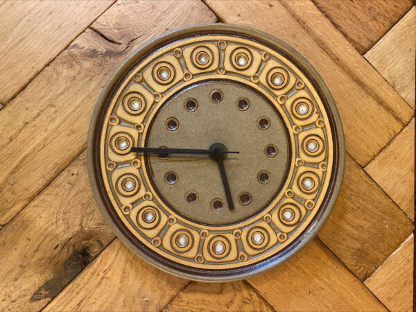 Mid Century Studio Pottery Wall Clock