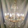 Early 20th Century Belgian Bag & Tent Chandelier
