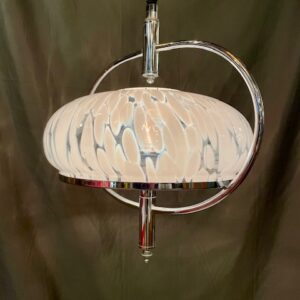 Alternative view of Mid Century Chrome & Glass Classic Rise & Fall Pendant