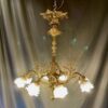 Early 20th Century Marie Therese Eight Light Chandelier