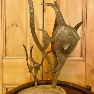 Mid Century Decorative Metal Fish Ornament