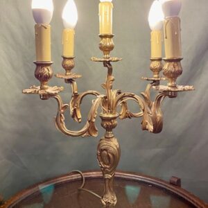 Early 20th Century Brass Candelabra Lamps