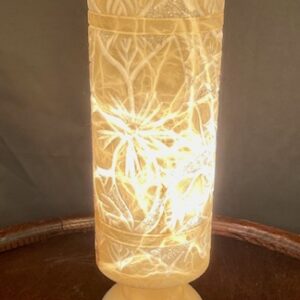 Alternative view of Early 20th Century French Carved Marble Table Lamp