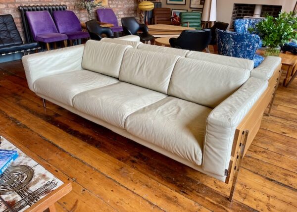 Vintage Robin Day for Habitat Leather Sofa