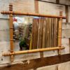 Mid Century French Cane & Rattan Plant Stand