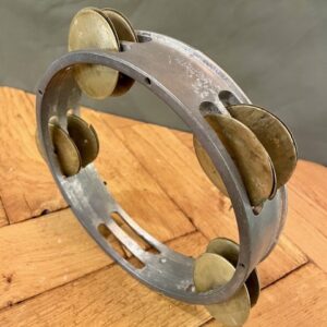 Alternative view of Mid Century Metal Tambourine