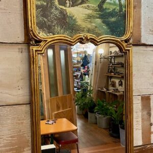 Early 20th Century Gilt Mirror With Pastoral Scene