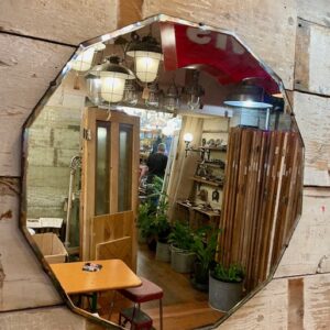 Alternative view of Mid Century 12 Sided Bevelled Edge Mirror