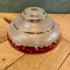 Mid Century Glass Shade With Cherry Motif