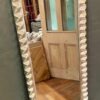 Tall Contemporary Leaning Mirror With Beaded Edge Frame