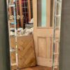 Tall Contemporary Leaning Mirror With Beaded Edge Frame