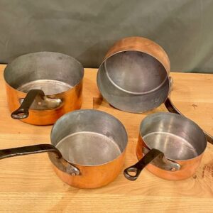 Alternative view of French Tin Lined Copper Decorative Pan Set
