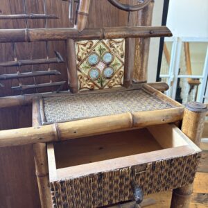 Arts & Crafts Belgian Bamboo Hall Stand
