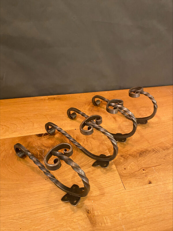 Gothic Twisted Metal Coat Hooks