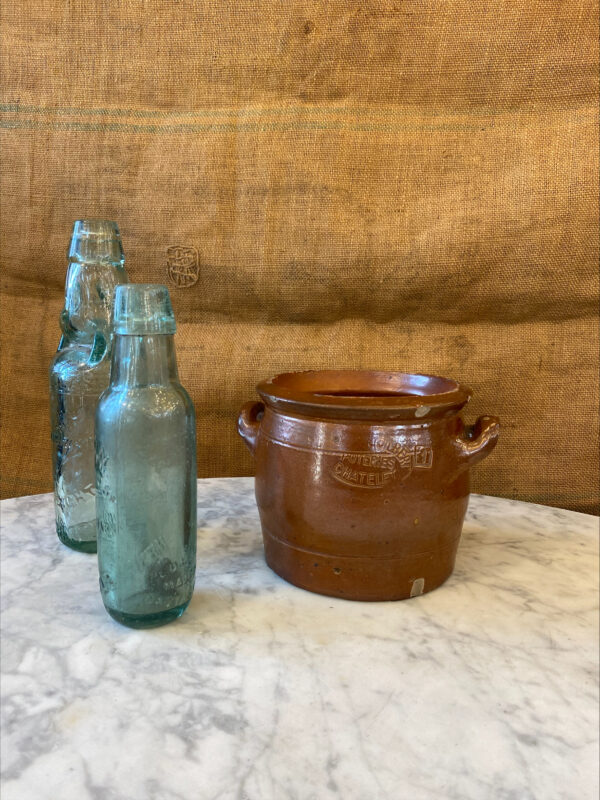 Vintage French Salt Glaze Confit Pot