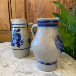 Alternative view of Antique Alsace Pottery Jugs