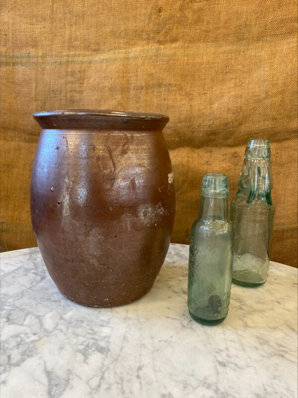 Vintage French Salt Glaze Confit Pot