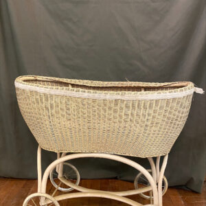 Vintage French Berverses Bassinet On Wheels