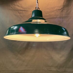 Vintage Green Metal Coolie Lights