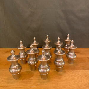 Brushed Steel Finials