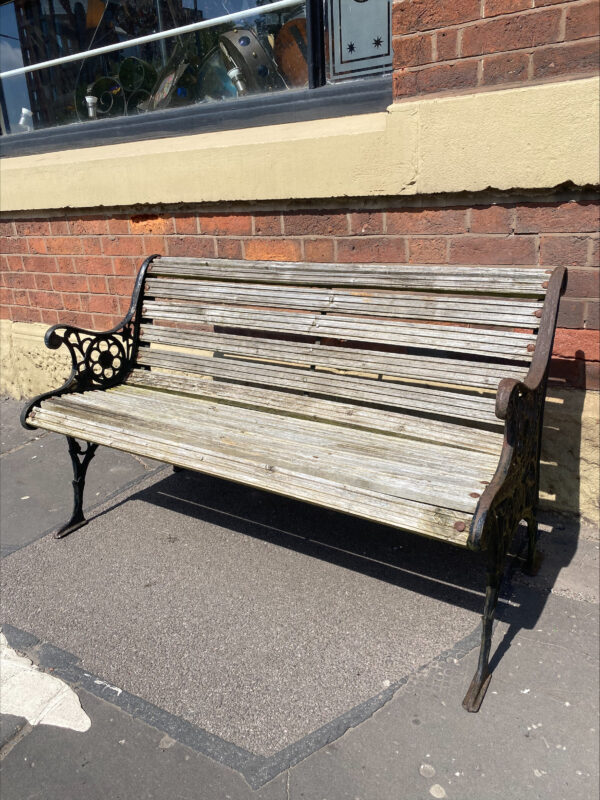 Cast Iron & Wood Garden Bench