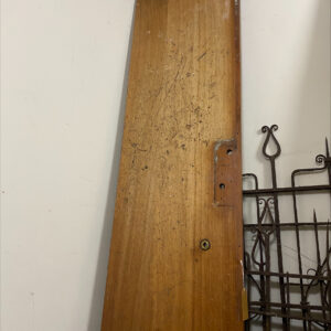 Alternative view of Reclaimed Iroko Laboratory Work Top With Cut Out