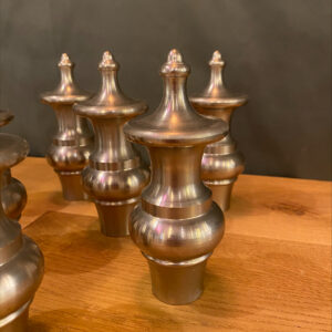 Alternative view of Brushed Steel Finials